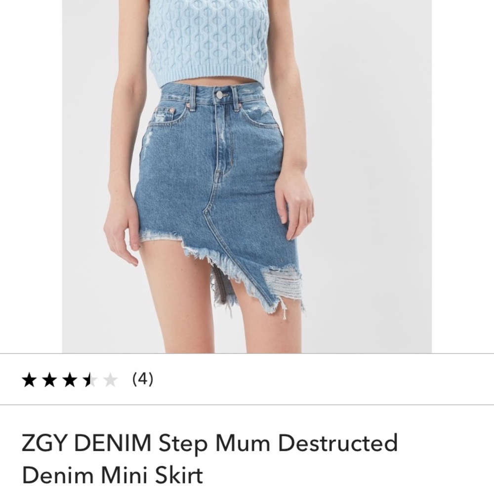 ZGY denim mini Skirt